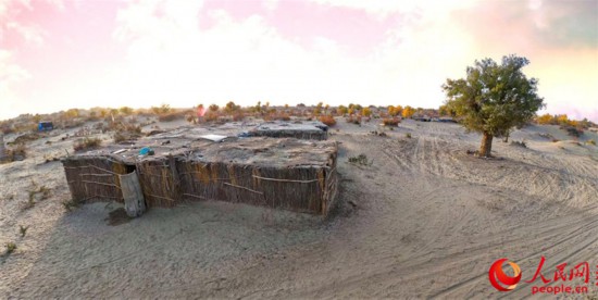 达里雅布依居民旧址。人民网 李欣洋